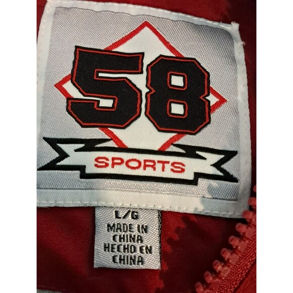 58 Sports Mens Pullover Windbreaker Jacket 1/4 Zip Oklahoma Sooners Size Large - Picture 8 of 8